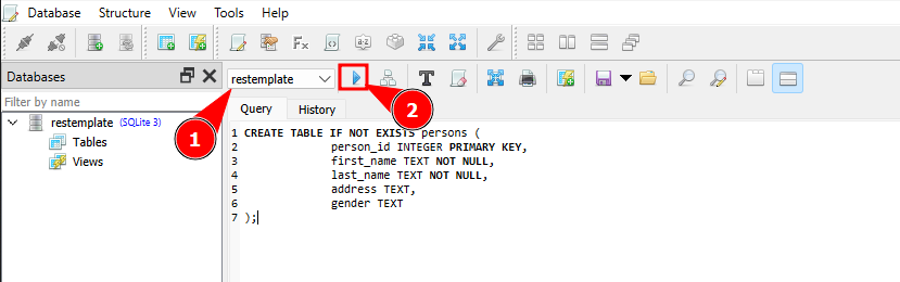 SQLite Studio Run SQL Table