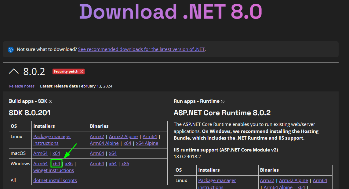 Dotnet Install 1