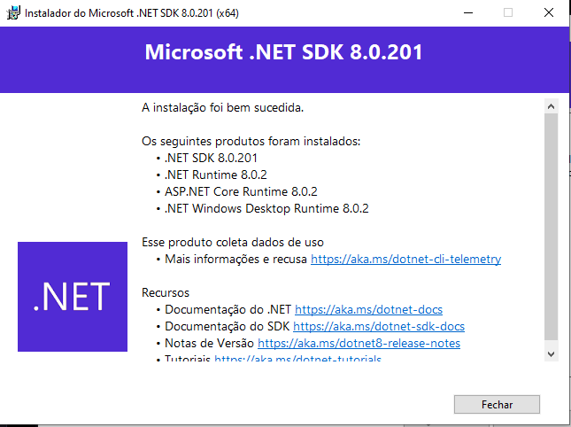 Dotnet Install 4